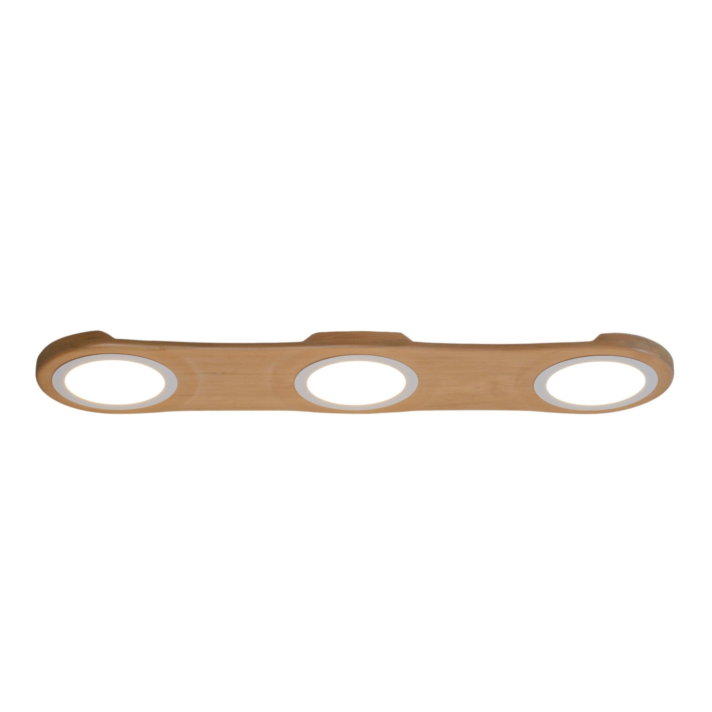 The Bright Side triple kauri native timber wall light, handmade in Tauranga NZ