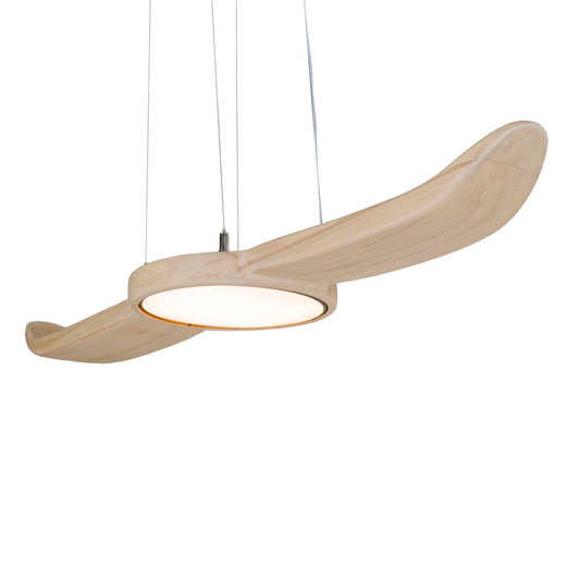 Johnathan kahikatea native timber pendant light, handmade in Tauranga NZ — view 2