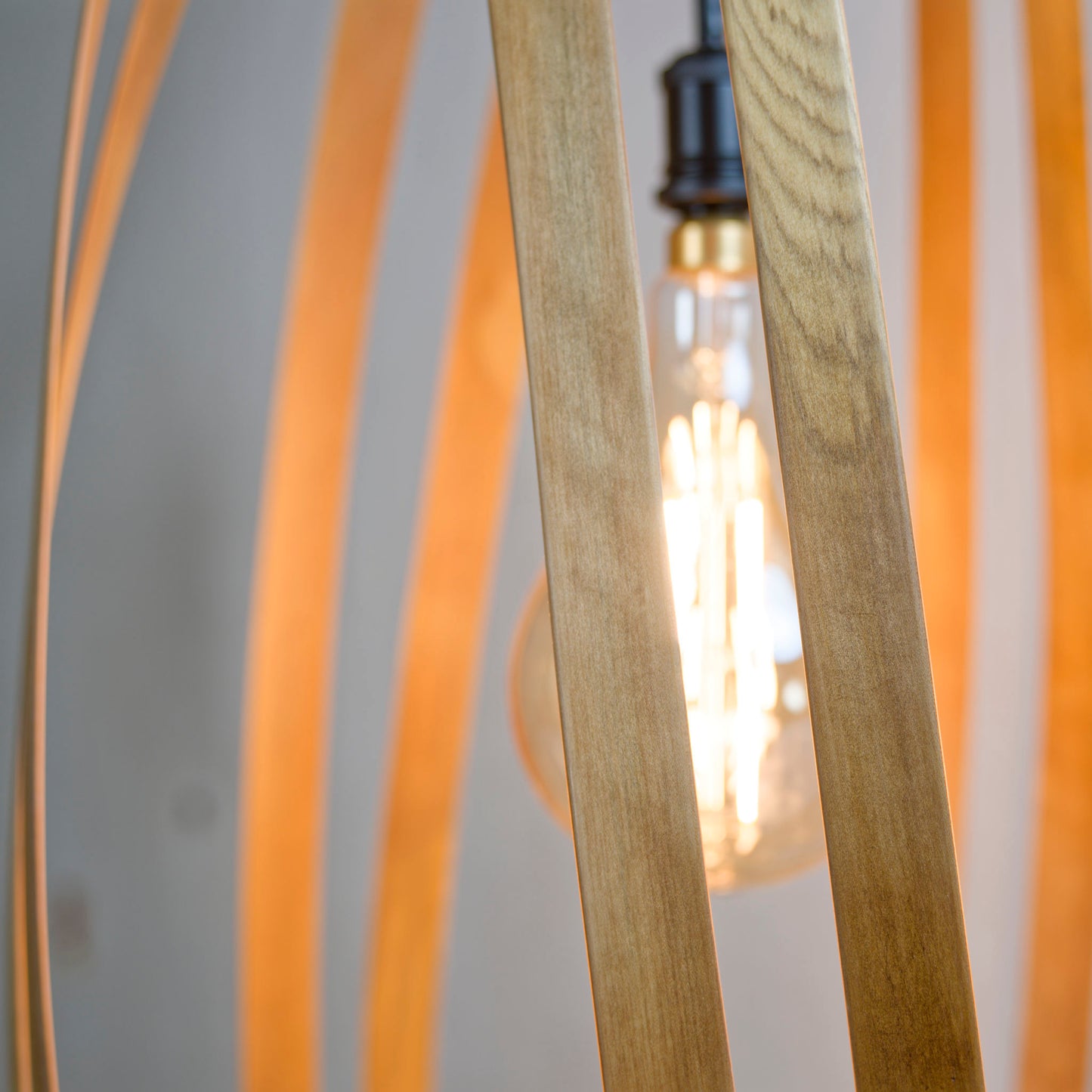 Twisties Albert pukatea native timber pendant light, handmade in Tauranga NZ — view 3
