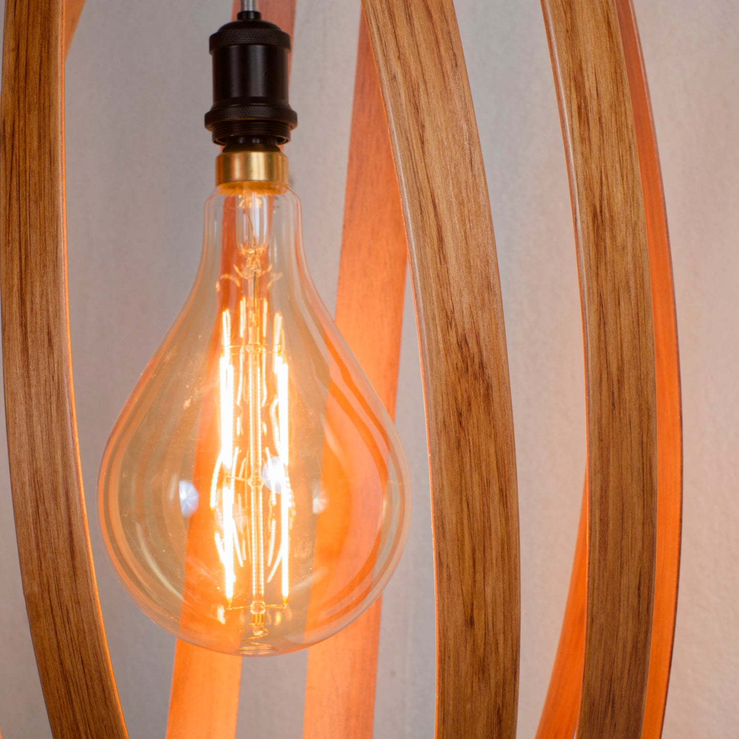 Twisties rimu native timber pendant light, handmade in Tauranga NZ — view 4