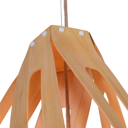 Twisties Munro kahikatea native timber pendant light, handmade in Tauranga NZ — view 4