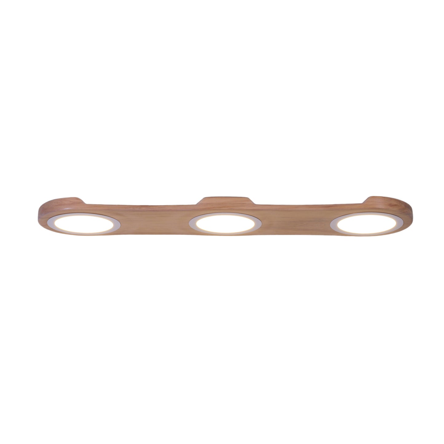 The Bright Side triple rimu native timber wall light, handmade in Tauranga NZ — view 3