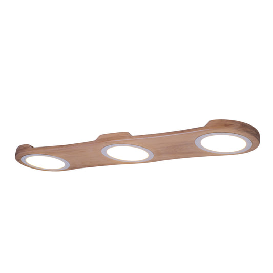 The Bright Side triple rimu native timber wall light, handmade in Tauranga NZ