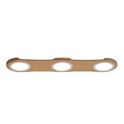 The Bright Side triple kauri native timber wall light, handmade in Tauranga NZ