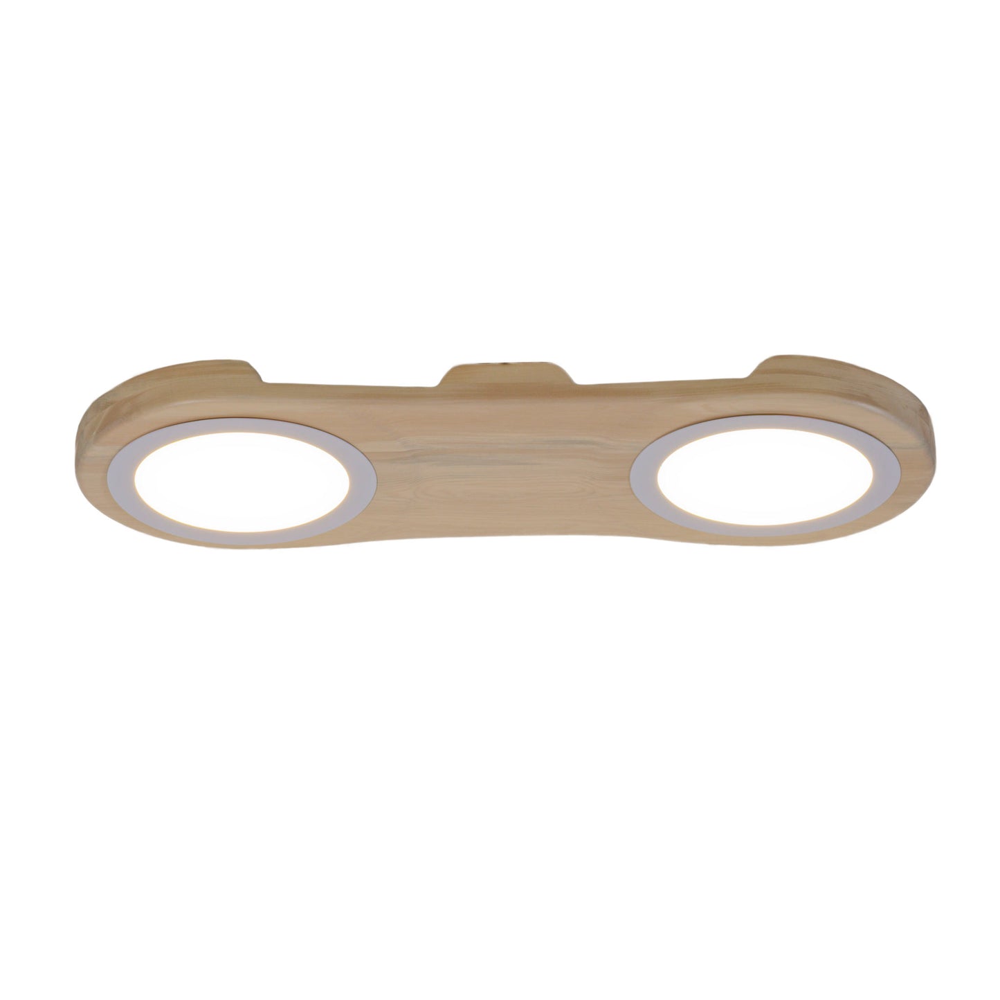 The Bright Side double kahikatea native timber wall light, handmade in Tauranga NZ — view 4