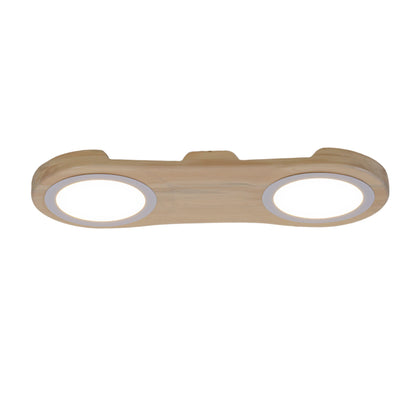 The Bright Side double kahikatea native timber wall light, handmade in Tauranga NZ — view 4