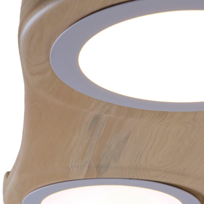 The Bright Side double kahikatea native timber wall light, handmade in Tauranga NZ — view 2