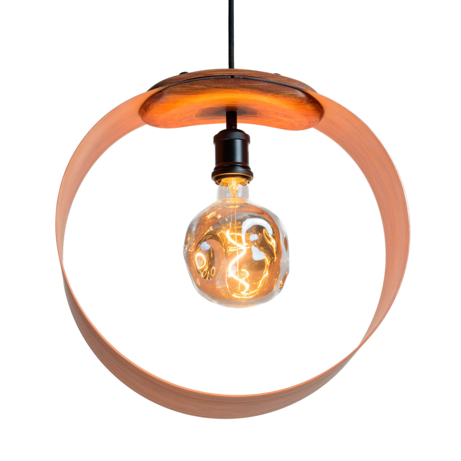 Fairytickle rimu native timber pendant light, handmade in Tauranga NZ