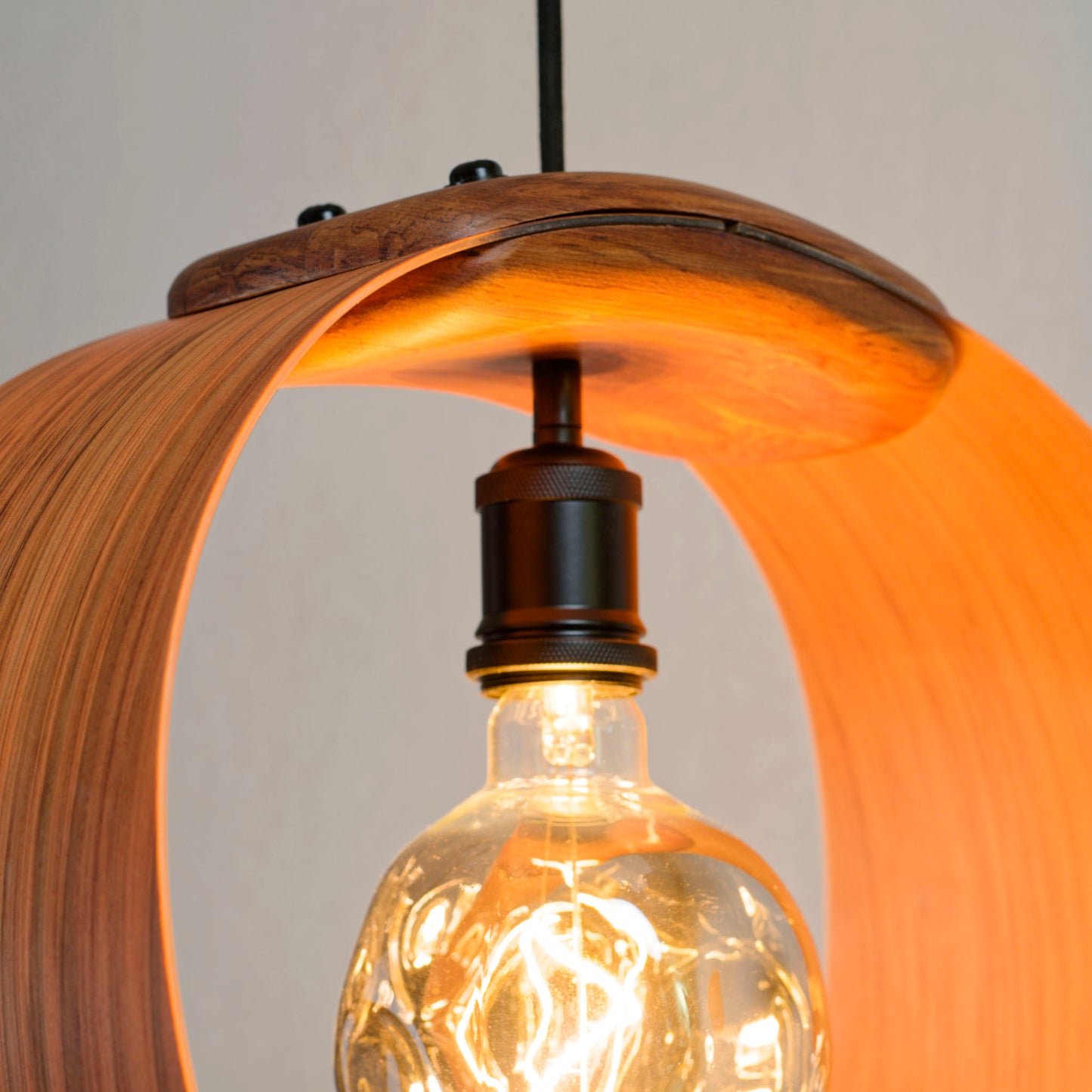 Fairytickle rimu native timber pendant light, handmade in Tauranga NZ — view 6
