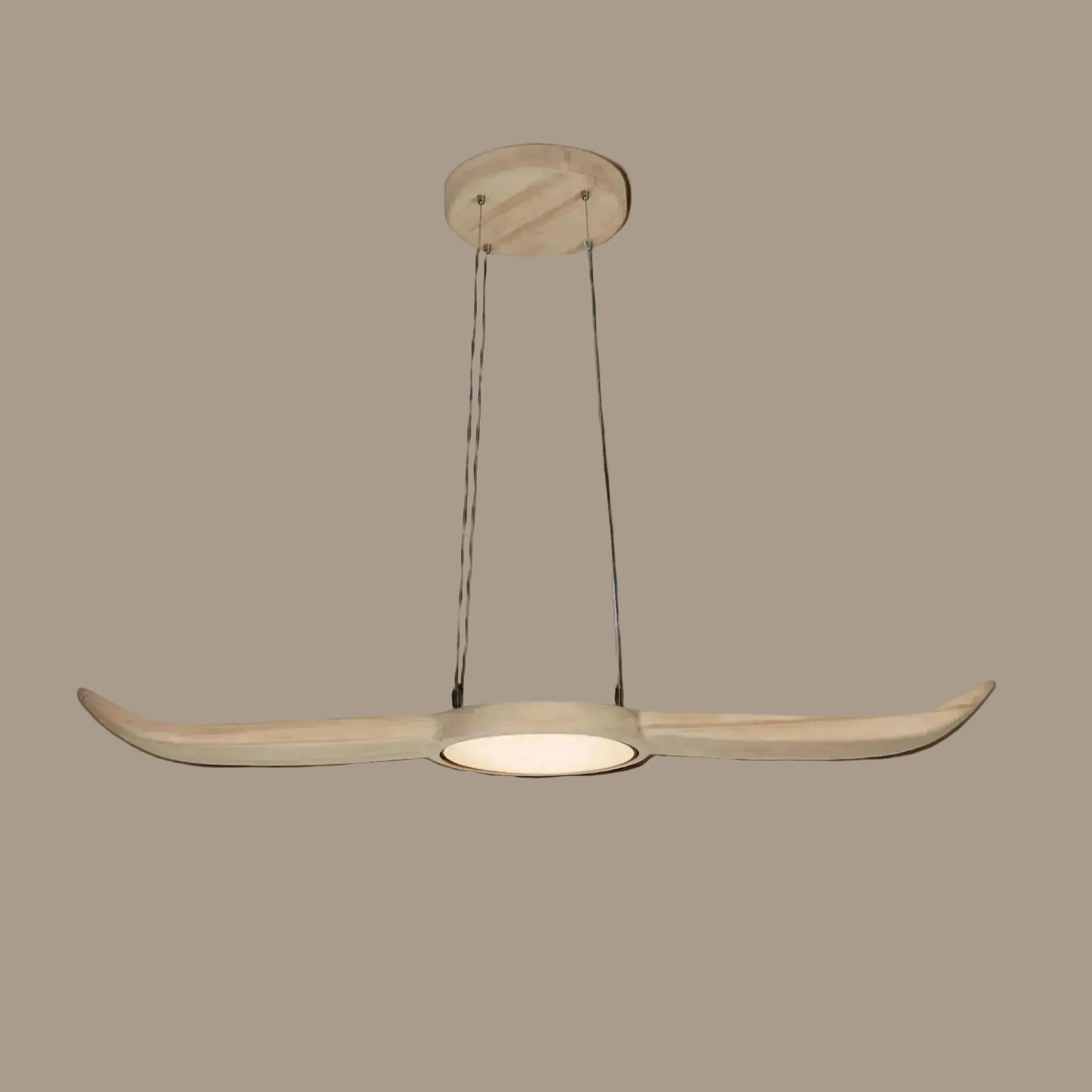 Johnathan kahikatea native timber pendant light, handmade in Tauranga NZ