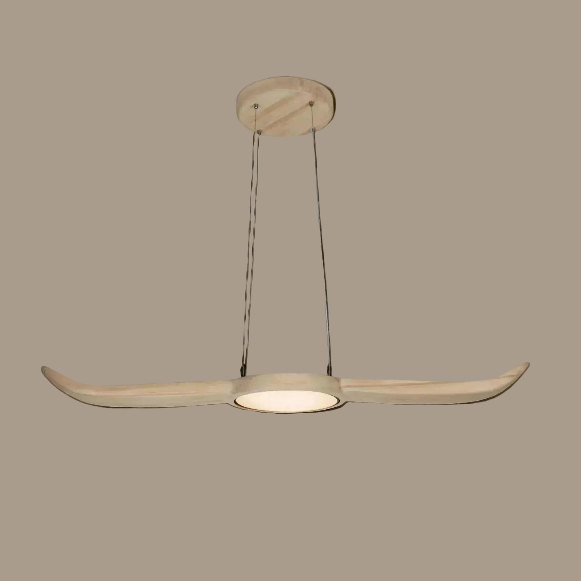 Johnathan kahikatea native timber pendant light, handmade in Tauranga NZ