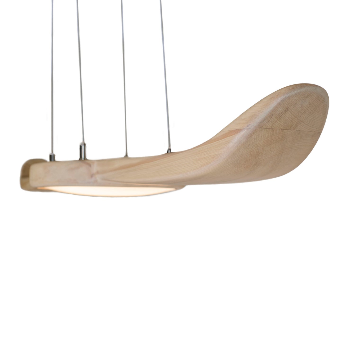 Johnathan kahikatea native timber pendant light, handmade in Tauranga NZ — view 5