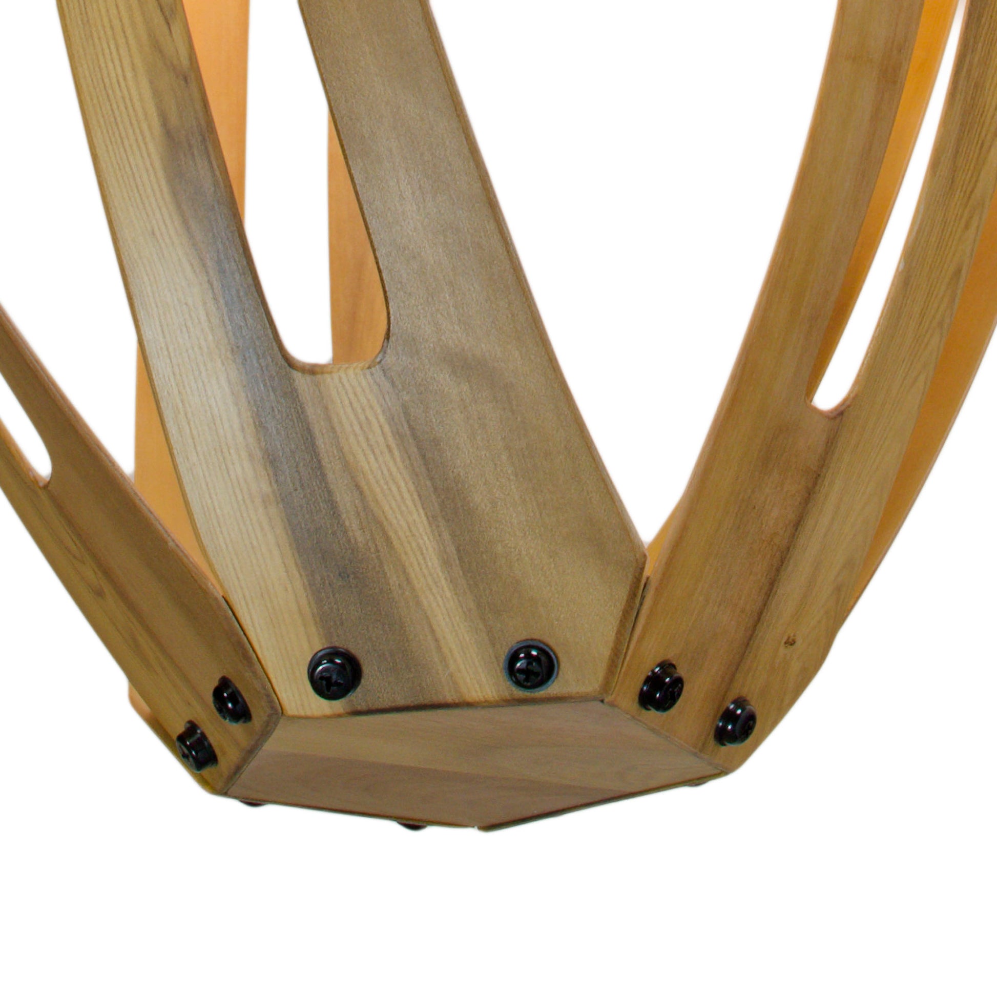 Twisties Albert pukatea native timber pendant light, handmade in Tauranga NZ — view 2