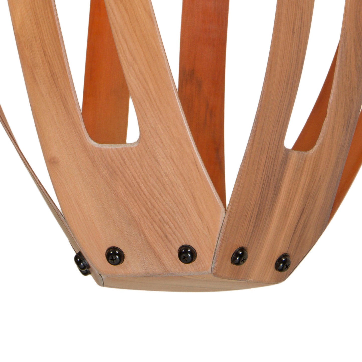 Twisties blonded matai native timber pendant light, handmade in Tauranga NZ — view 2