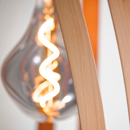 Twisties blonded matai native timber pendant light, handmade in Tauranga NZ — view 6