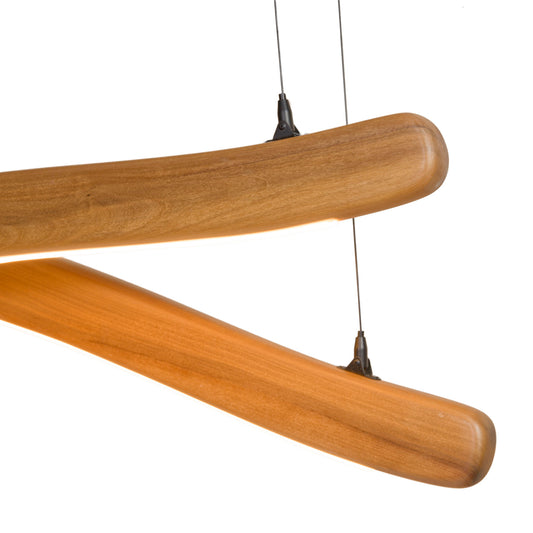 Mr Sticky native timber ceiling light, handmade in Tauranga NZ — view 2