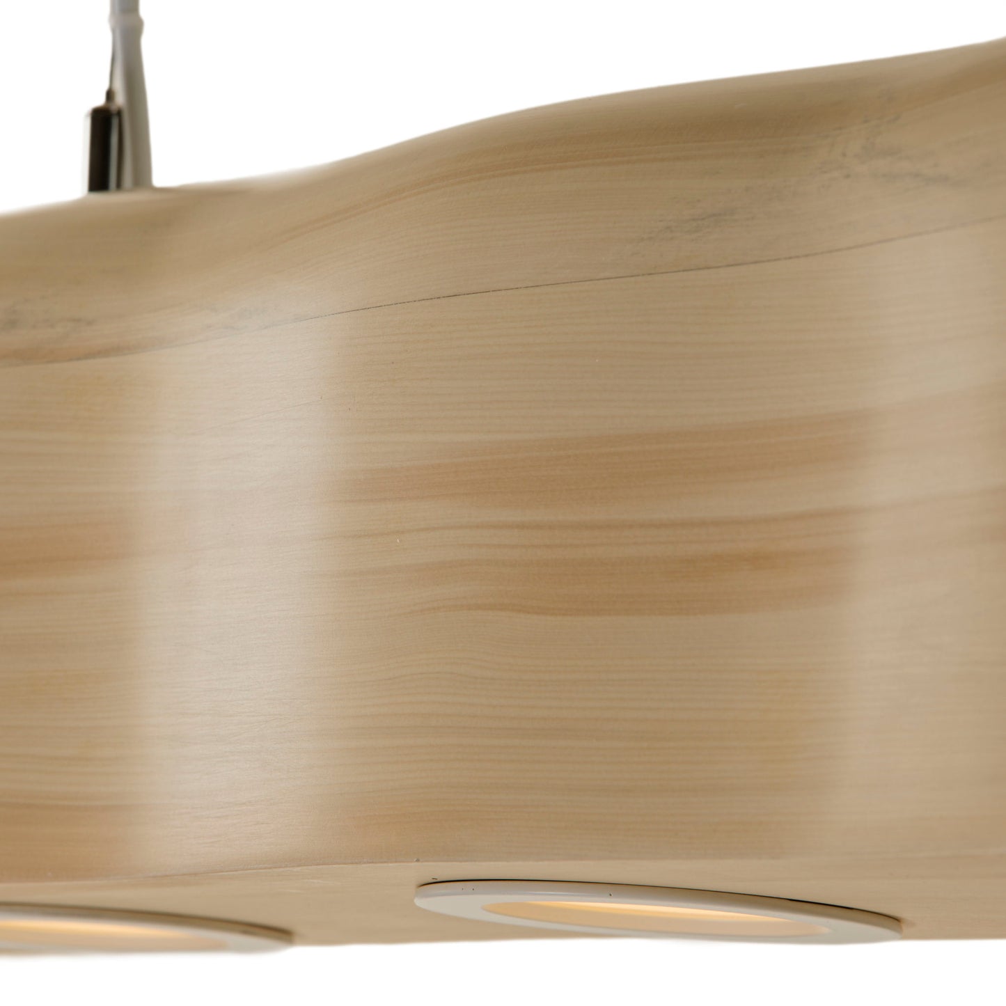 Shirley five-light native timber ceiling fixture, handmade in Tauranga NZ — view 3