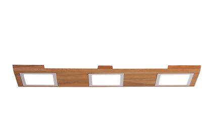Hip and Square triple rimu native timber light, handmade in Tauranga NZ — view 4