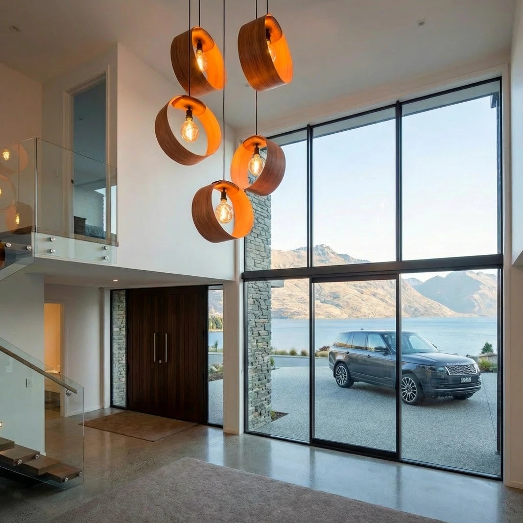 Fairytickle rimu native timber pendant light, handmade in Tauranga NZ — view 3