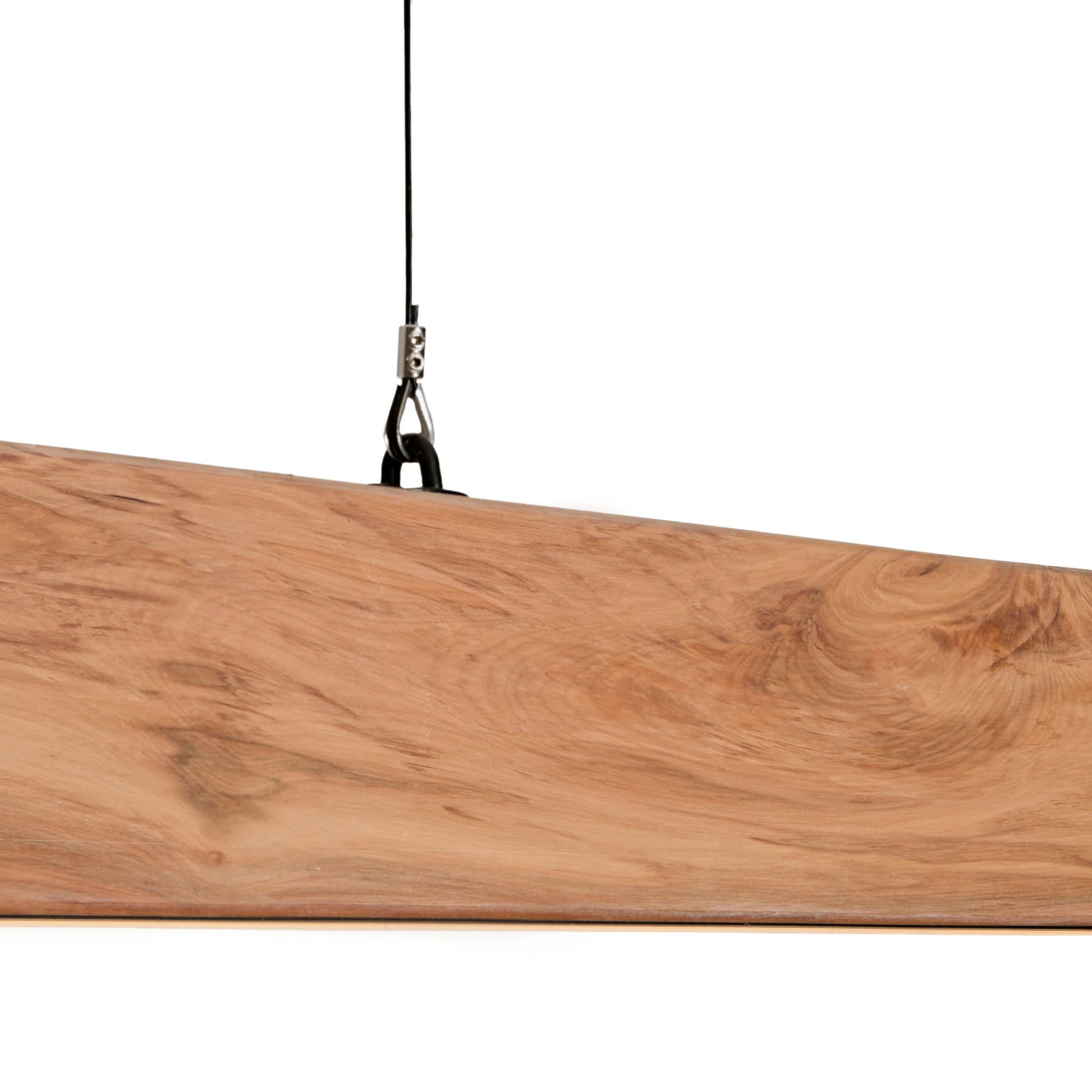 Semple Simon natural miro native timber pendant light, handmade in Tauranga NZ