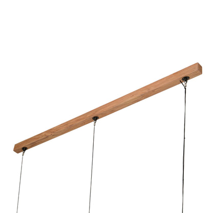 Semple Simon natural miro native timber pendant light, handmade in Tauranga NZ — view 4