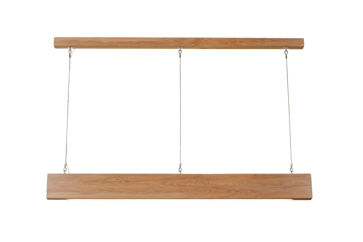 Semple Simon blonded miro native timber pendant light, handmade in Tauranga NZ