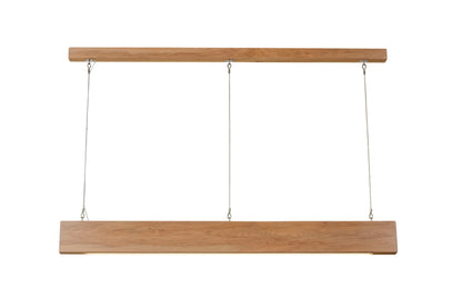 Semple Simon blonded miro native timber pendant light, handmade in Tauranga NZ