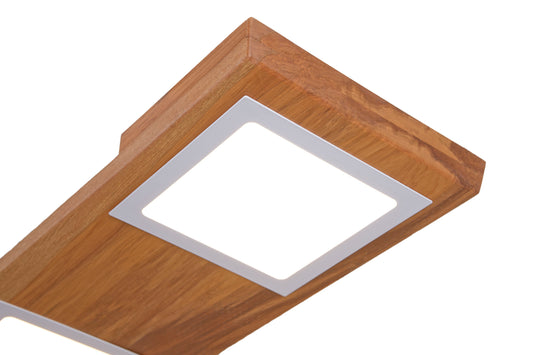 Hip and Square triple rimu native timber light, handmade in Tauranga NZ — view 3